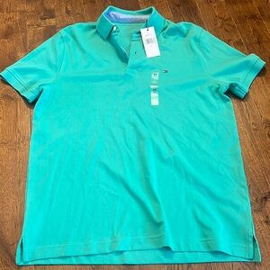 Tommy Hilfiger green polo NWT -Medium